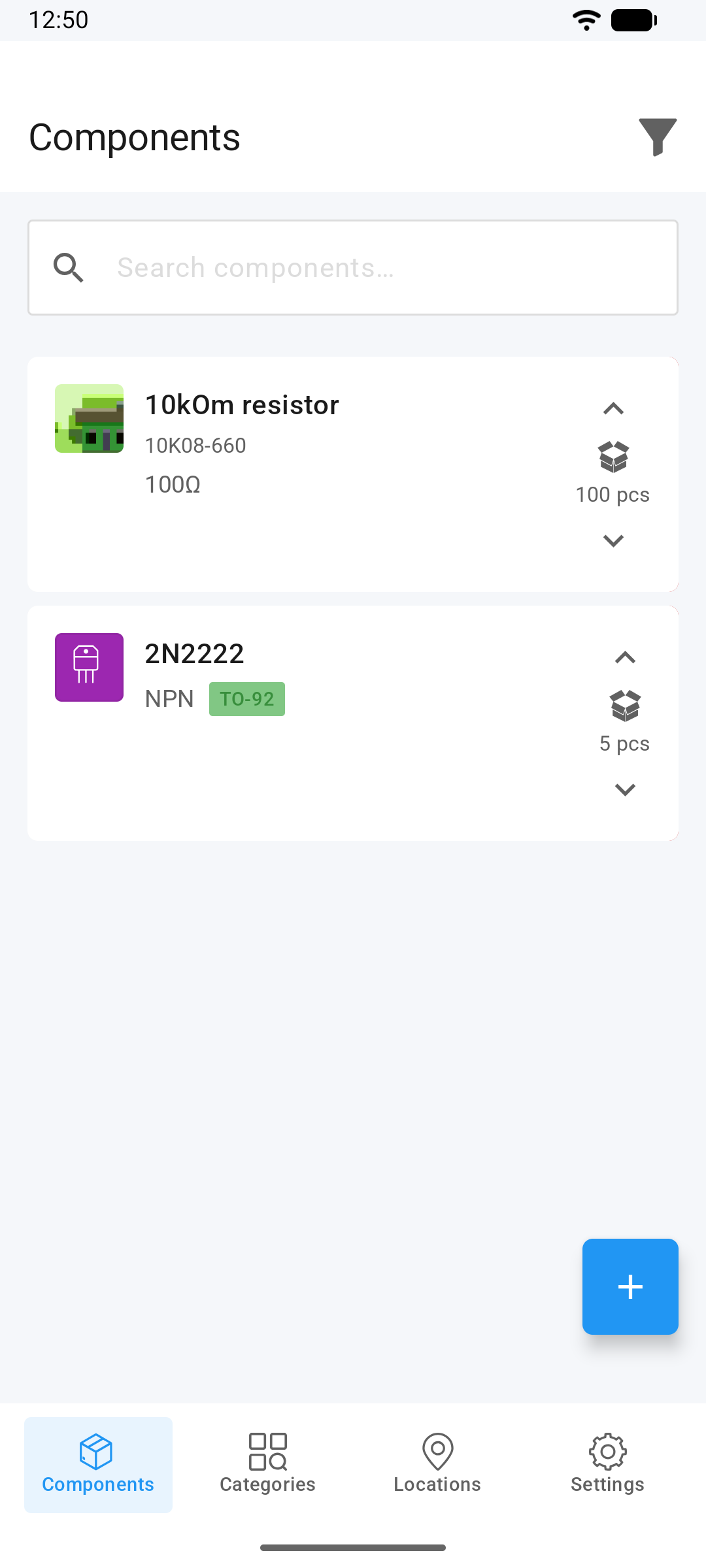PocketParts app screenshot
